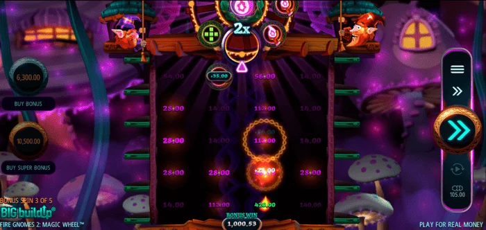 Fire Gnomes 2 Magic Wheel - aktif çarklarla Free Spins ızgarası