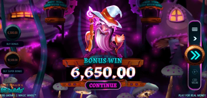 Fire Gnomes 2 Magic Wheel - bonus kazancı